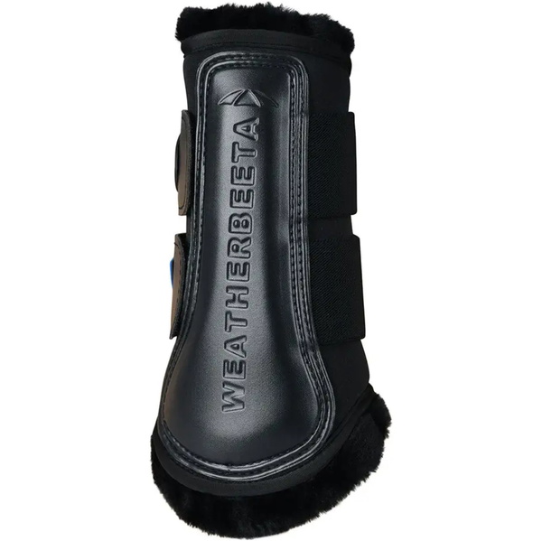2025 Weatherbeeta Tough-Tec Comfy Fleece Brushing Boots 1027505 - Black / Black